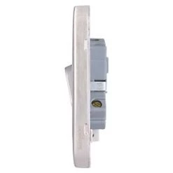 Schneider Electric Lisse Deco 20AX 1-Gang DP Control Switch Brushed Stainless Steel with White Inserts -Sockets Sales Store 573FF A2