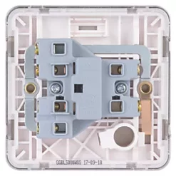 Schneider Electric Lisse Deco 13A Unswitched Fused Spur Brushed Stainless Steel with White Inserts -Sockets Sales Store 575FF A3