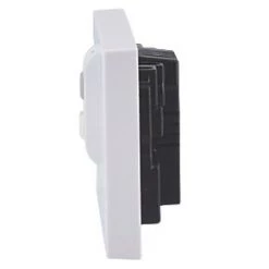 Schneider Electric Exclusive Square Edge 30mA 2-Gang Unswitched Active RCD Socket White -Sockets Sales Store 612JT A2
