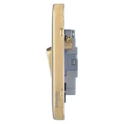 Schneider Electric Lisse Deco 10AX 3-Gang 2-Way Light Switch Satin Brass with Black Inserts -Sockets Sales Store 616FF A2