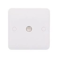 Schneider Electric Lisse Coaxial TV Return Socket White -Sockets Sales Store 6208J A1