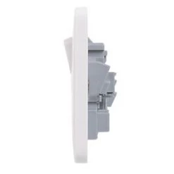 Schneider Electric Lisse 13A 2-Gang SP Switched Plug Socket White -Sockets Sales Store 6232J A2