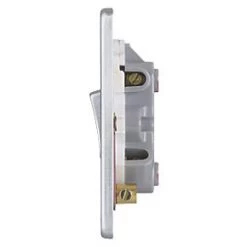 Schneider Electric Ultimate Low Profile 20AX 1-Gang DP Control Switch Brushed Chrome with Neon with White Inserts -Sockets Sales Store 6233J A3