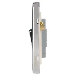 Schneider Electric Lisse Deco 10AX 1-Gang 2-Way Light Switch Polished Chrome with White Inserts -Sockets Sales Store 649FF A2
