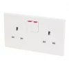 Schneider Electric Ultimate Slimline 13A 2-Gang DP Switched Plug Socket White 2 Schneider Electric Ultimate Slimline 13A 2-Gang DP Switched Plug Socket White -Sockets Sales Store 6513J P