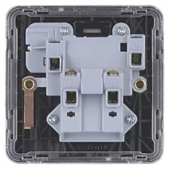 Schneider Electric Lisse Deco 13A 1-Gang SP Switched Plug Socket Mocha Bronze with Black Inserts -Sockets Sales Store 687FF A3