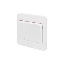 Schneider Electric Lisse 10AX 1-Gang 10AX Intermediate Wide Rocker Light Switch White