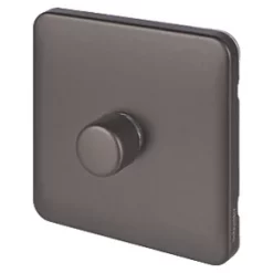 Schneider Electric Lisse Deco 1-Gang 1-Way Dimmer Switch Mocha Bronze