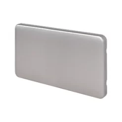 Schneider Electric Lisse Deco 2-Gang Blanking Plate Brushed Stainless Steel
