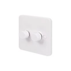 Schneider Electric Lisse 2-Gang 2-Way Dimmer Switch White
