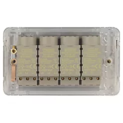 Schneider Electric Lisse Deco 4-Gang 2-Way Dimmer Switch Polished Chrome -Sockets Sales Store 743FF A3