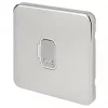 Schneider Electric Lisse Deco 13A Unswitched Fused Spur Polished Chrome with White Inserts -Sockets Sales Store 746FF P