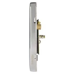 Schneider Electric Lisse Deco Coaxial TV / FM Socket Polished Chrome with Black Inserts -Sockets Sales Store 772FF A2