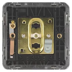 Schneider Electric Lisse Deco Coaxial TV / FM Socket Polished Chrome with Black Inserts -Sockets Sales Store 772FF A3