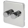 Schneider Electric Lisse Deco 2-Gang 2-Way Dimmer Switch Polished Chrome -Sockets Sales Store 794FF P