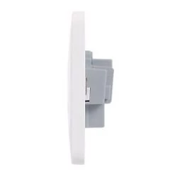 Schneider Electric Lisse 13A 1-Gang Unswitched Plug Socket White -Sockets Sales Store 7950J A2