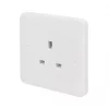Schneider Electric Lisse 13A 1-Gang Unswitched Plug Socket White -Sockets Sales Store 7950J P