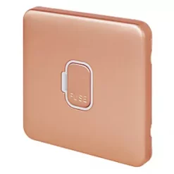 Schneider Electric Lisse Deco 13A Unswitched Fused Spur Copper with White Inserts