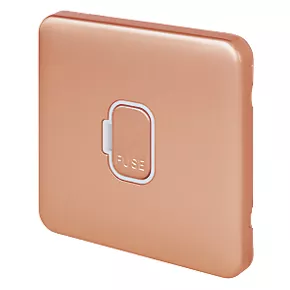 Schneider Electric Lisse Deco 13A Unswitched Fused Spur Copper with White Inserts 3 Schneider Electric Lisse Deco 13A Unswitched Fused Spur Copper with White Inserts