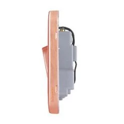 Schneider Electric Lisse Deco 45A 2-Gang DP Cooker Switch Copper with LED with White Inserts -Sockets Sales Store 859HX A2