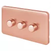 Schneider Electric Lisse Deco 3-Gang 2-Way Dimmer Switch Copper -Sockets Sales Store 862HX P