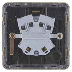 Schneider Electric Lisse Deco 20AX 1-Gang DP Control Switch Satin Brass with Black Inserts -Sockets Sales Store 865FF A3