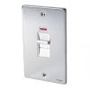 Schneider Electric Ultimate Low Profile 50A 2-Gang DP Control Switch Polished Chrome with Neon with White Inserts -Sockets Sales Store 8773J P