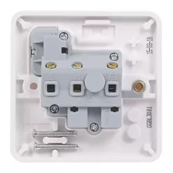 Schneider Electric Lisse 5A 1-Gang SP Switched Round Pin Plug Socket White -Sockets Sales Store 8806J A3