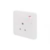 Schneider Electric Lisse 5A 1-Gang SP Switched Round Pin Plug Socket White -Sockets Sales Store 8806J P