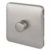 Schneider Electric Lisse Deco 1-Gang 1-Way Dimmer Brushed Stainless Steel -Sockets Sales Store 899CC P