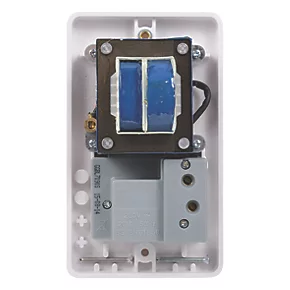 Schneider Electric Lisse 1-Gang Dual Voltage Shaver Socket 115 / 230V White 6 Schneider Electric Lisse 1-Gang Dual Voltage Shaver Socket 115 / 230V White - Image 4