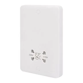 Schneider Electric Lisse 1-Gang Dual Voltage Shaver Socket 115 / 230V White 3 Schneider Electric Lisse 1-Gang Dual Voltage Shaver Socket 115 / 230V White