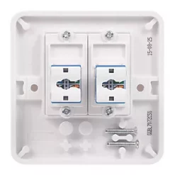 Schneider Electric Lisse Double RJ45 Ethernet Socket White -Sockets Sales Store 9189J A3