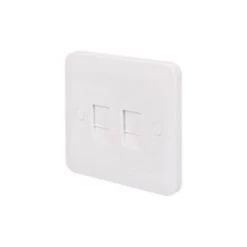 Schneider Electric Lisse Double RJ45 Ethernet Socket White