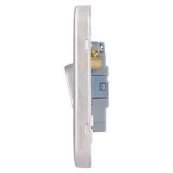 Schneider Electric Lisse Deco 10AX 3-Gang 2-Way Light Switch Brushed Stainless Steel with White Inserts -Sockets Sales Store 946FF A2