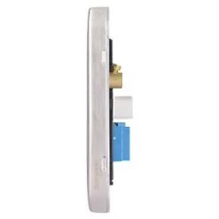 Schneider Electric Lisse Deco Slave Telephone Socket Brushed Stainless Steel with Black Inserts 8 Schneider Electric Lisse Deco Slave Telephone Socket Brushed Stainless Steel with Black Inserts -Sockets Sales Store 953FF A2