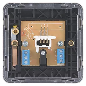 Schneider Electric Lisse Deco Slave Telephone Socket Brushed Stainless Steel with Black Inserts 6 Schneider Electric Lisse Deco Slave Telephone Socket Brushed Stainless Steel with Black Inserts - Image 4