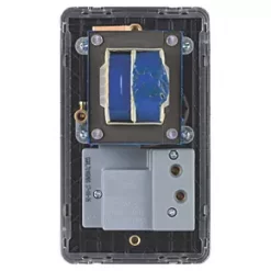 Schneider Electric Lisse Deco 2-Gang Dual Voltage Shaver Socket 115 / 230V Mocha Bronze with Black Inserts -Sockets Sales Store 977FF A3