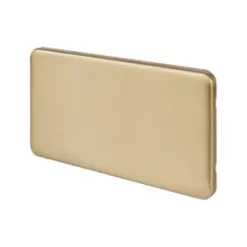 Schneider Electric Lisse Deco 2-Gang Blanking Plate Satin Brass
